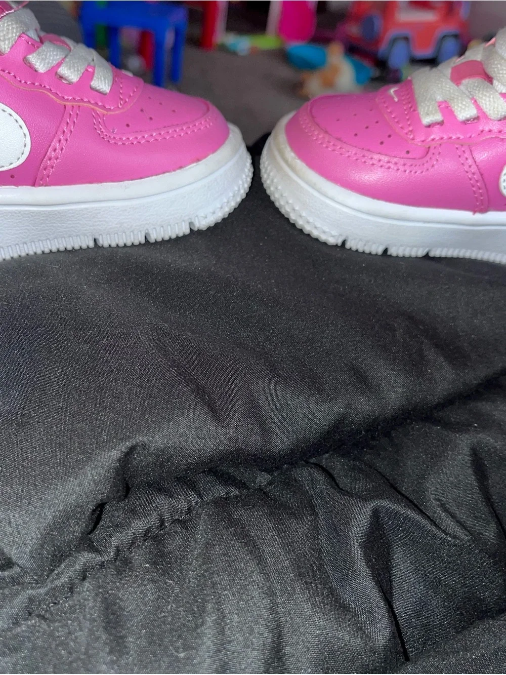 Nike force 1 low EasyOn toddler 4C pink/white